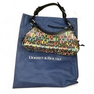 Dooney and Bourke Mini Rainbow Signature East/West Slouch Gorgeous Rainbow!